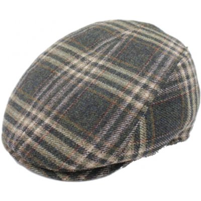 Fiebig Headwear since 1903 Zimní kostkovaná vlněná bekovka zelená – Hledejceny.cz