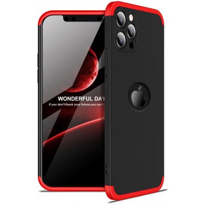 Beweare 360 oboustranný iPhone 12 Pro - černo-červené