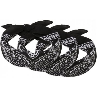 šátek Urban Classics Bandana 3-Pack černý – Zboží Dáma