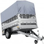 UNITRAILER Přívěs za auto na pružinách 230x125 FORCE 230/R KIPP s pletivovými bočnicemi, rámem H-800 a šedým krytem – Hledejceny.cz