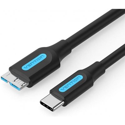 Vention CQABF USB-C to Micro USB-B 3.0 2A, 1m, černý – Zboží Mobilmania
