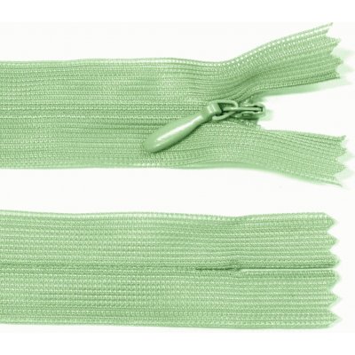 Spirálový zip no.3 skrytý nerozepínací 22cm - více barev color: 745 světle zelená – Hledejceny.cz
