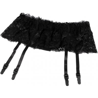 Krajkový podvazkový pás - černá – Zboží Dáma