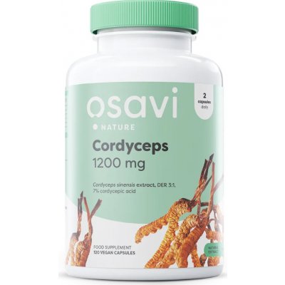 Osavi Cordyceps Extract 600 mg 120 rostlinných kapslí – Hledejceny.cz