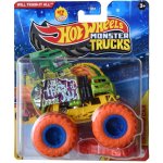 Mattel Hot Wheels Auto Monster Trucks Kaskadérské kousky set s vrakem kov – Zboží Dáma