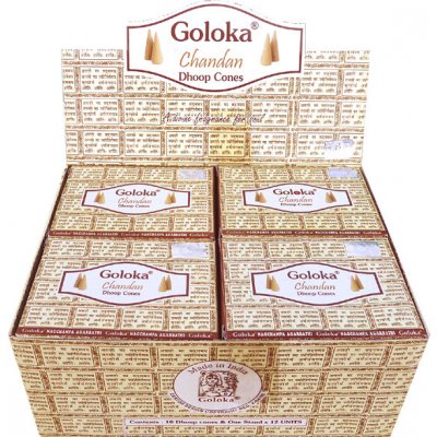 Goloka Vonné kužely Chandan 10 ks – Zboží Dáma