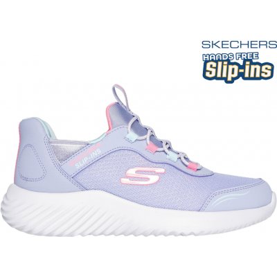 Skechers Bounder Simple Cute Slip On Runners Girls Lavender – Hledejceny.cz