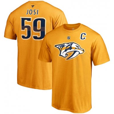 Fanatics Branded tričko #59 Roman Josi Nashville Predators Stack Logo Name & Number