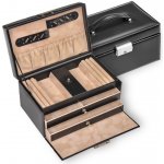 Sacher šperkovnice Eva Classic leather 27 107 010443 černá – Zboží Mobilmania