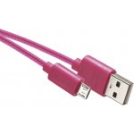 Emos SM7006P USB 2.0 A/M - micro B/M, 1m, růžový – Zbozi.Blesk.cz