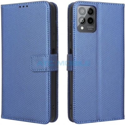 Pouzdro Shield4U T Phone Pro 5G 2023 Diamond Texture otevírací modré