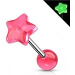 Šperky4U piercing do jazyku hvězdička PJ0009-P – Hledejceny.cz