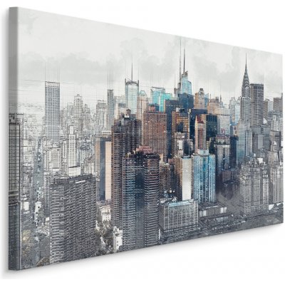 Plátno Panorama Města New Yorku Varianta: 40x30 – Zbozi.Blesk.cz