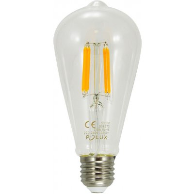 LED žárovka LED E27 ST64 7,5W = 75W 1055lm 3000K Teplá bílá 360° Filament GOLDLUX Polux – Hledejceny.cz