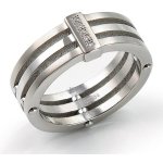Boccia titanium Titanový s diamanty 0126 01 – Sleviste.cz