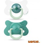 Suavinex šidítko den & noc fyziologické silikon medvěd zelená 2 ks – Zboží Dáma