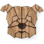 BeWooden dřevěná brož ve tvaru psa Heřman Brooch – Zboží Dáma