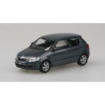 Abrex škoda Fabia 2 Šedá Anthracite Metal Speciální edice s nálepkami 1:43