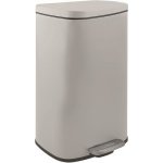 Spirella pedálový odpadkový koš AKIRA, matná šedohnědá ocel, soft-close, 30 L 10_21566 – Hledejceny.cz