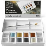 Cotman sada akvarelových barev 8ks Pocket Set metalické – Zboží Dáma
