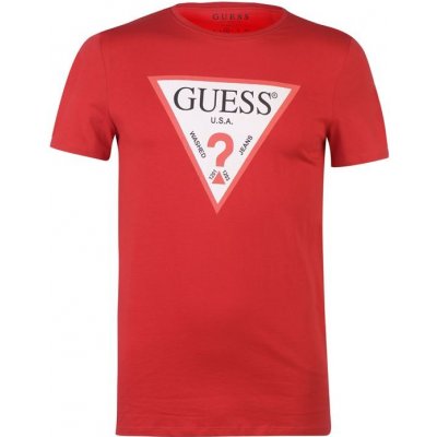 Guess pánské triko Logo OriGinal Červené