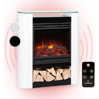 Klarstein Studio 5 Arc elektrický krb 1800 W LED plameny ventilátor dálkové ovládání Bílá – Hledejceny.cz