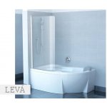 Ravak CVSK1 Rosa 140/150 L white+Transparent, levá 7QLM0100Y1 – Zboží Dáma