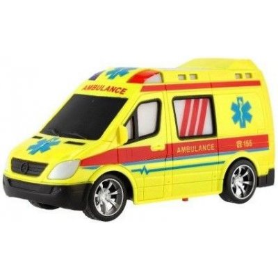 Teddies Auto RC ambulance plast 20cm na dálkové ovládání se světlem