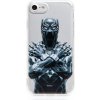 Pouzdro a kryt na mobilní telefon Apple Pouzdro AppleMix MARVEL Apple iPhone 5 / 5S / SE - černé Panther - gumové - průhledné