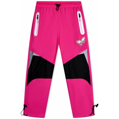 Kugo SK7738 Dívčí šusťákové kalhoty růžová – Zboží Mobilmania