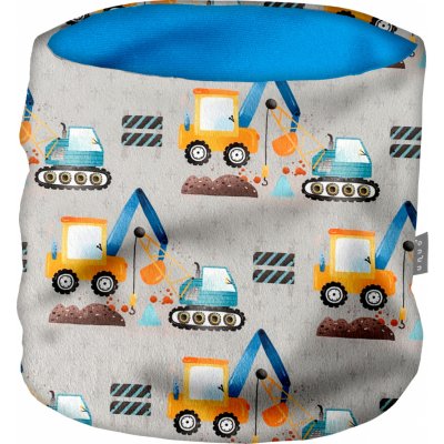 Unuo dětský nákrčník fleece bagr – Zboží Mobilmania