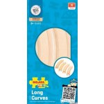 Bigjigs Rail Dlouhé kruhové koleje 17cm 4ks – Zboží Dáma