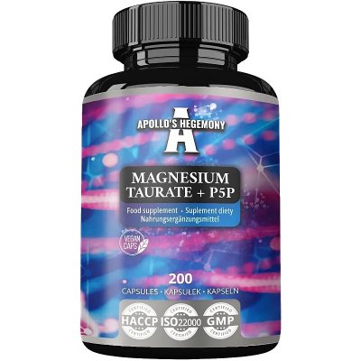 Apollo's Hegemony Magnesium Taurate + P5P 200 kapslí – Hledejceny.cz