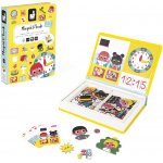 Janod magnetibook Hodiny – Zboží Mobilmania