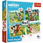 TREFL Mickey Mouse: Krásný den 4v1 35,48,54,70 dílků – Sleviste.cz