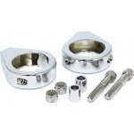 Súprava objímok na uchytenie vidlice Smooth Edge. 49 mm. Chróm | Zboží Auto