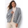 Dámský svetr a pulovr Fobya Cardigan F1501 Grey