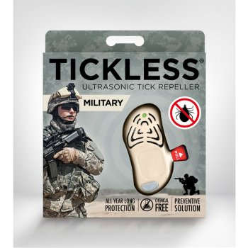 Tickless ultrazvukový odpuzovač klíšťat MILITARY beige