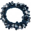 Gumička do vlasů Biju Vlasová gumička s kytičkami a korálky - modré barvy 8000761-2
