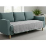 Mybesthome Přehoz na sedačku pohovku SAMUEL světle šedá 170x210 cm – Hledejceny.cz