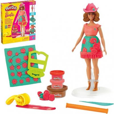 Hasbro Play-Doh Modelína Barbie Fashionista Květiny a třásně G1360 – Hledejceny.cz