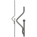 PROFI Nerezová tyč - svislá výplň zábradlí (průměr 12mm / délka 920mm), broušená nerez K320/AISI304