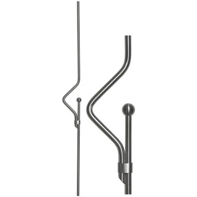 PROFI Nerezová tyč - svislá výplň zábradlí (průměr 12mm / délka 920mm), broušená nerez K320/AISI304 – Zboží Mobilmania