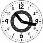 Ceasar Office Školní hodiny bílé - hranaté 100834 – Zboží Dáma