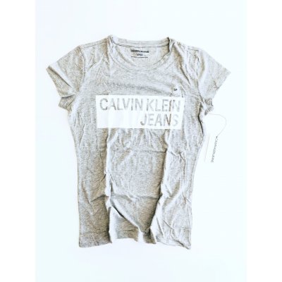 Calvin Klein Jean Crew Logo Grey – Zbozi.Blesk.cz