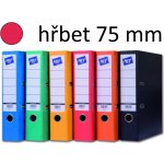 Hit Office pořadač pákový A4 7,5 cm KV8R prešpán červený – Zboží Živě