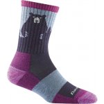 Darn Tough dámské BEAR TOWN MICRO CREW LIGHTWEIGHT WITH CUSHION purple – Zboží Dáma