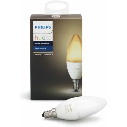 Philips Hue Svíčka bílá Ambiance E14 6W