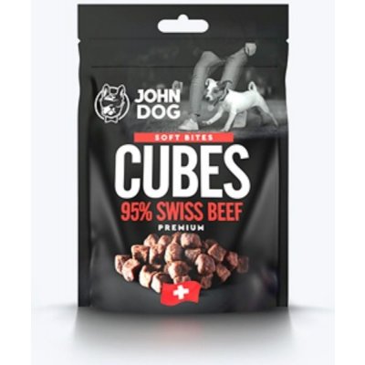 John Dog Soft Bites Cubes Beef 95% pochoutka pro psy 120 g – Zbozi.Blesk.cz