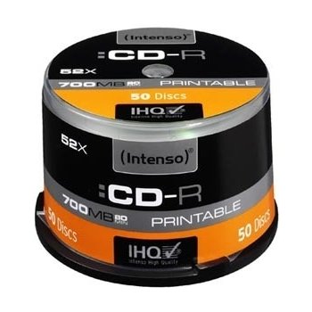 Intenso CD-R 700MB 52x, cakebox, 50ks (1001125)